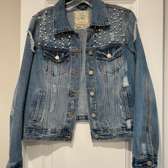 Red Dress Boutique Jackets & Blazers - Pearl Denim Jacket